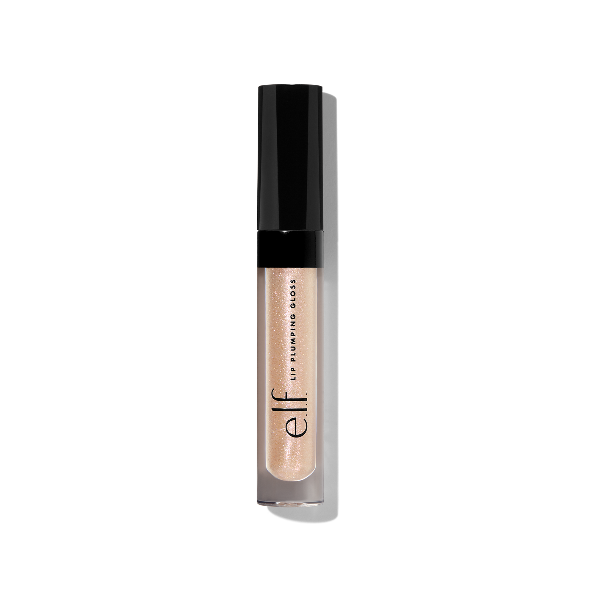 Clear Lip Plumping Gloss with Pink and Gold Shimmer - Pink Sugar